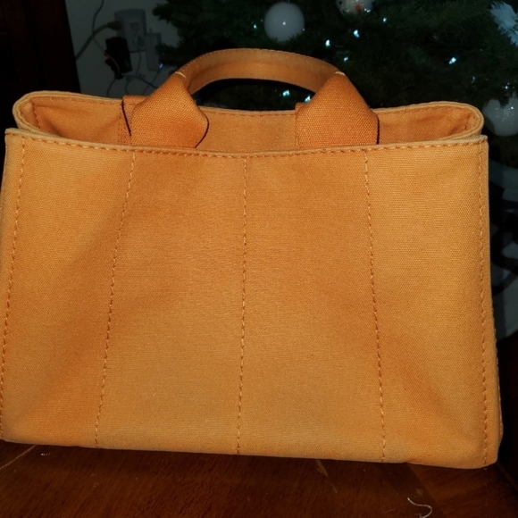 Prada Orange Canvas Tote Large - Picture 2 of 5